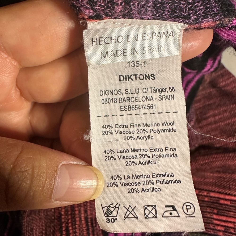 Chic Multicolor Patterned Cowl Neck Sweater - image 4